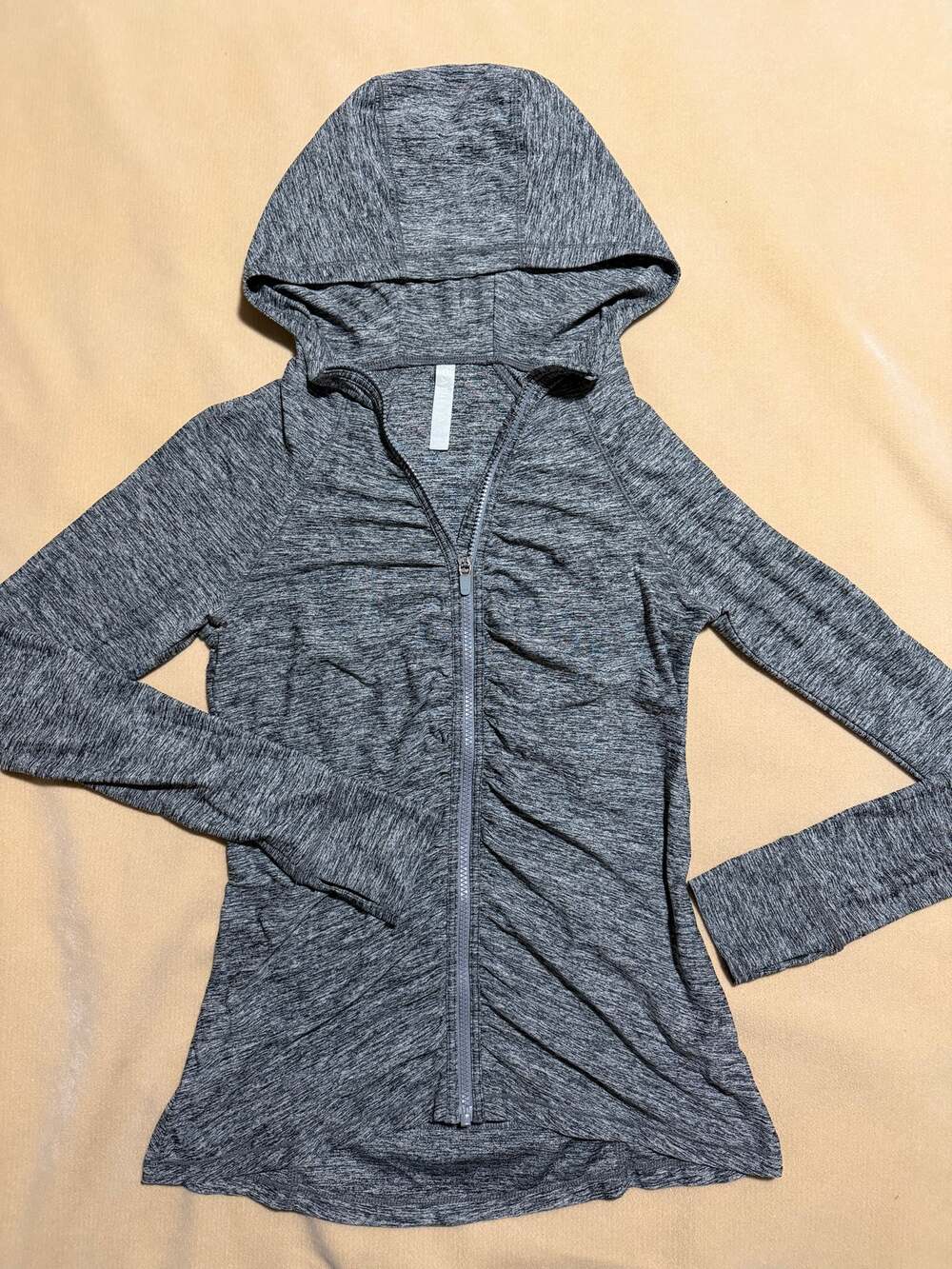 Athleta Pacifica Crosscurrent UPF Hooded Zip Up Jacket Grey Size S d946